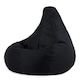 image 1 of icon Recliner Indoor Outdoor Bean Bag Black Bean Bag Chair Black