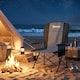 image 8 of Outsunny Camping Chair Padded with Side Pocket | Black | Black and dark grey | One Size