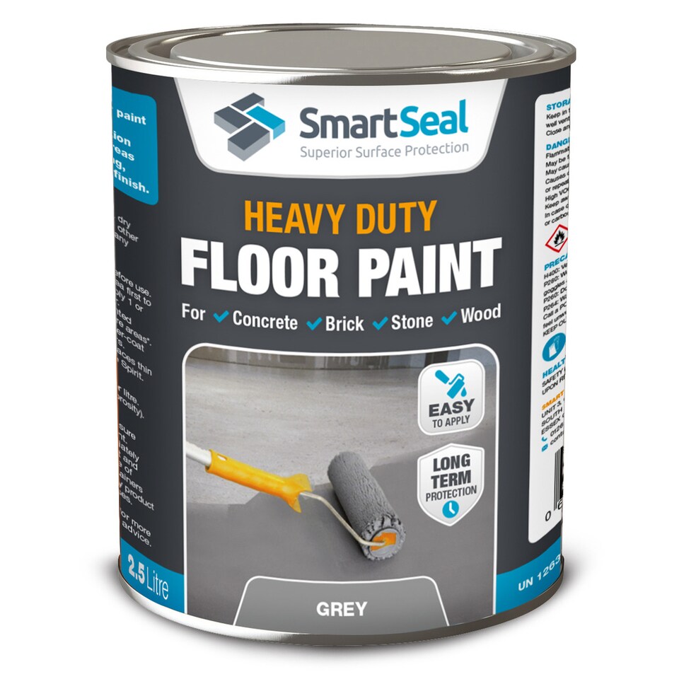 image 1 of Heavy Duty Floor Paint, Mid Grey, Premium Protection for High Traffic Areas, Anti-Slip, Concrete, Stone, Metal and Tarmac, 2.5L