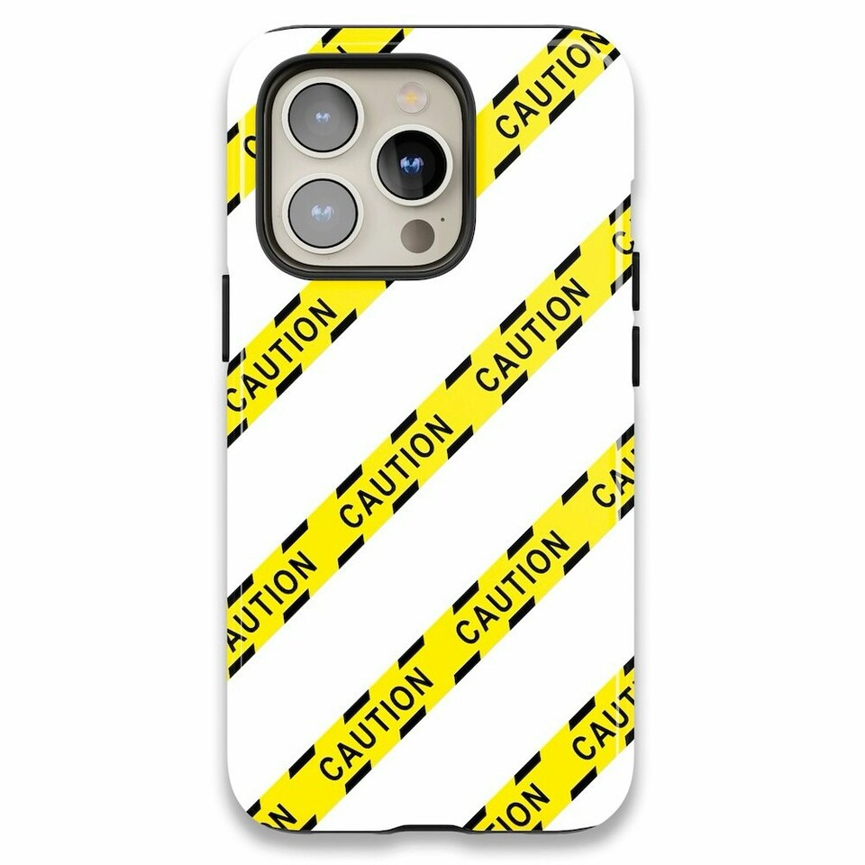 image 1 of Caution Phone Case | Multi | iPhone 14
Slim | iPhone 14
Slim