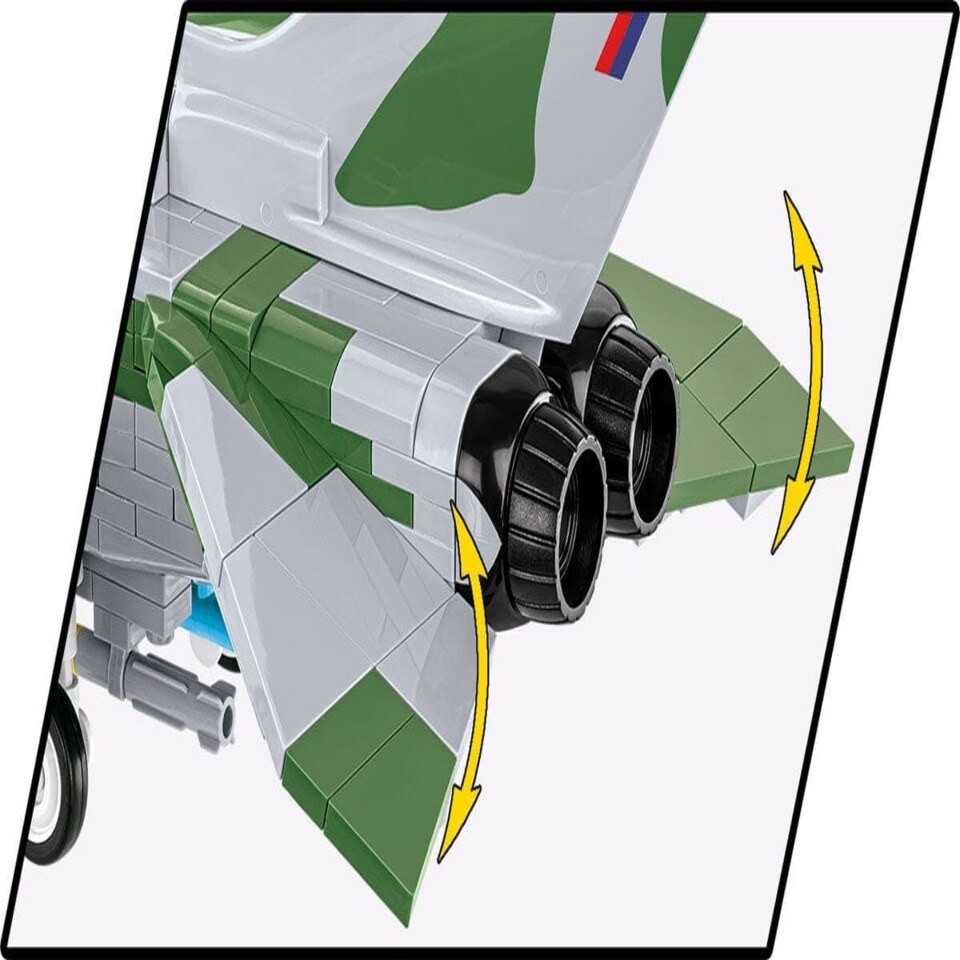 image 1 of Panavia Tornado GR.1 RAF brick plane model - COBI 5852 - 520 bricks