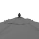 image 5 of Harbour Housewares Wooden Garden Parasol - 2.7m - Grey Grey