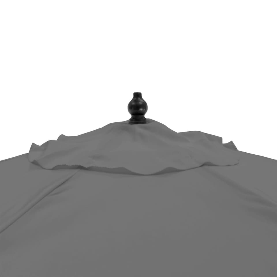 image 1 of Harbour Housewares Wooden Garden Parasol - 2.7m - Grey Grey