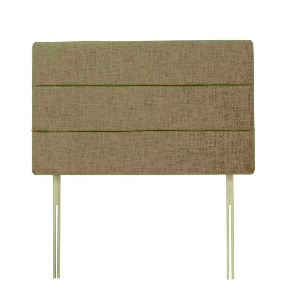 Milan Cream Linen Headboard King Size N/A
