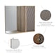 image 6 of HOMCOM 49x57cm Wall Mounting Bathroom Cabinet & Mirror Shelf Door Home Storage