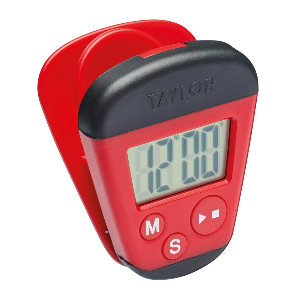 image 1 of Taylor Kitchen Clip Digital Timer White
