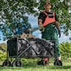 image 6 of GardenTek Garden Festival Trolley / Cart / Wagon Wheels, 120kg Load, 135L Capacity with Brakes | GTW260