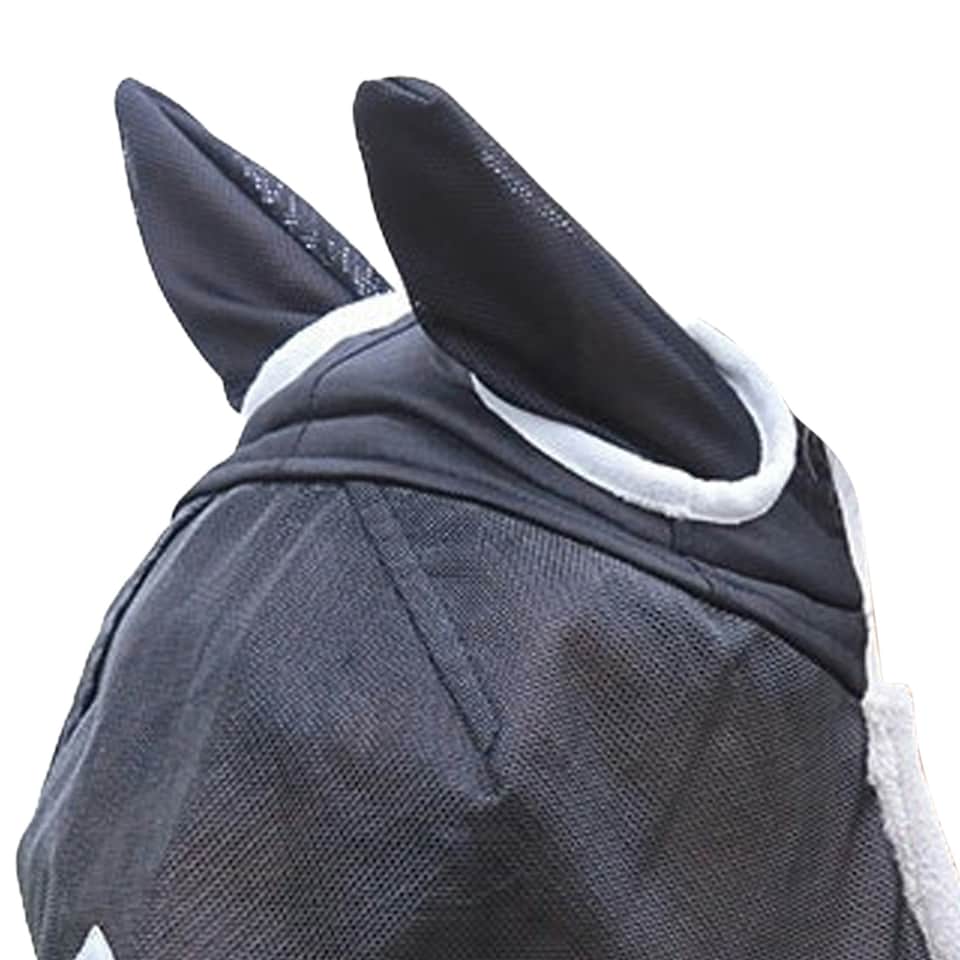 image 1 of Shires Field Durable Horse Fly Mask With Ears - Black - Pony