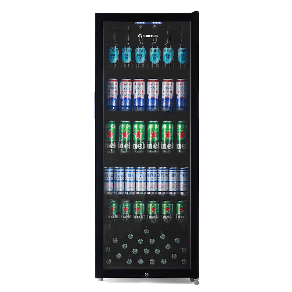 image 1 of Subcold Maxi250 LED Tall Glass Door Drinks Fridge 237 Litre Net Capacity