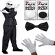 image 2 of Nightmare Mr Jack Halloween Costume Black | L