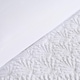 image 3 of OHS Geometric Embossed Textured Duvet Cover and Pillowcase Set, Super King - White