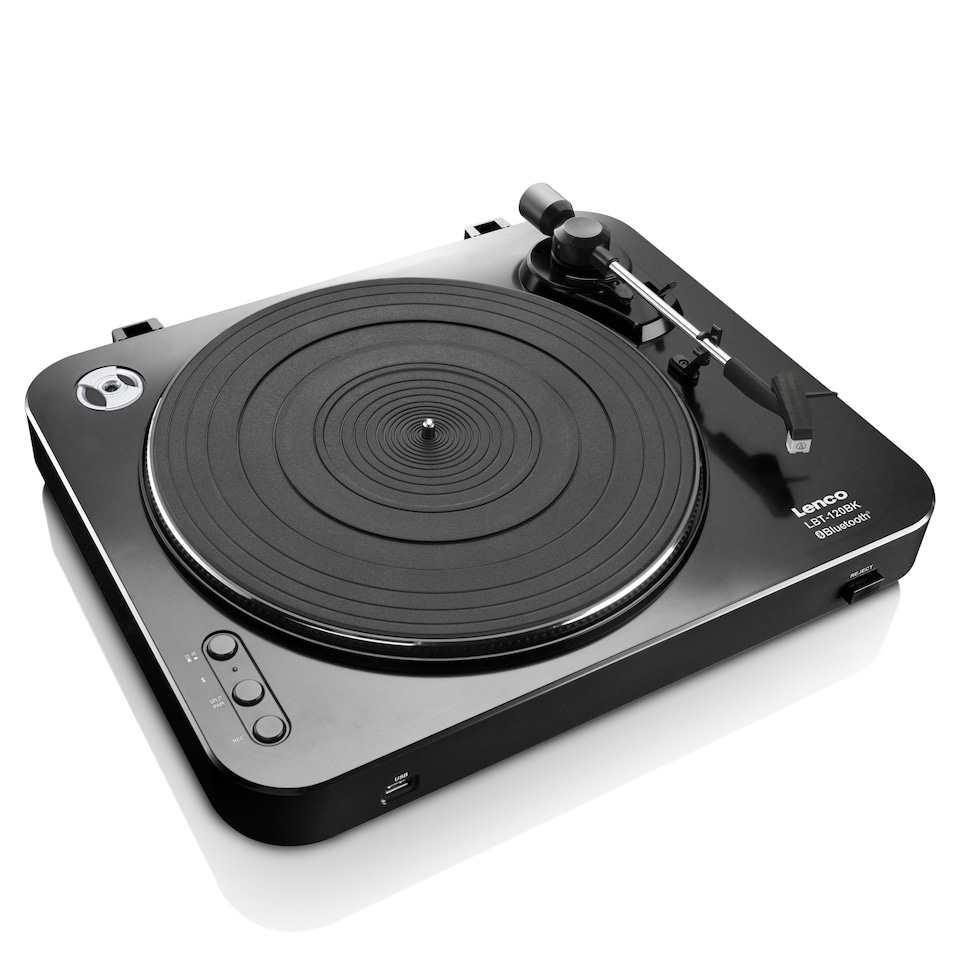 image 1 of LENCO LBT-120BK - Turntable with direct encoding and Bluetooth - Black