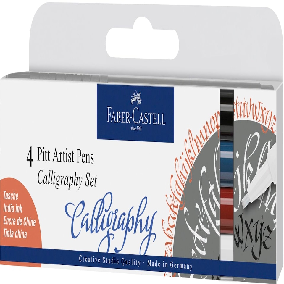 Pitt Artist Pen Calligraphy Wallet of 4 - Classic - FC167504