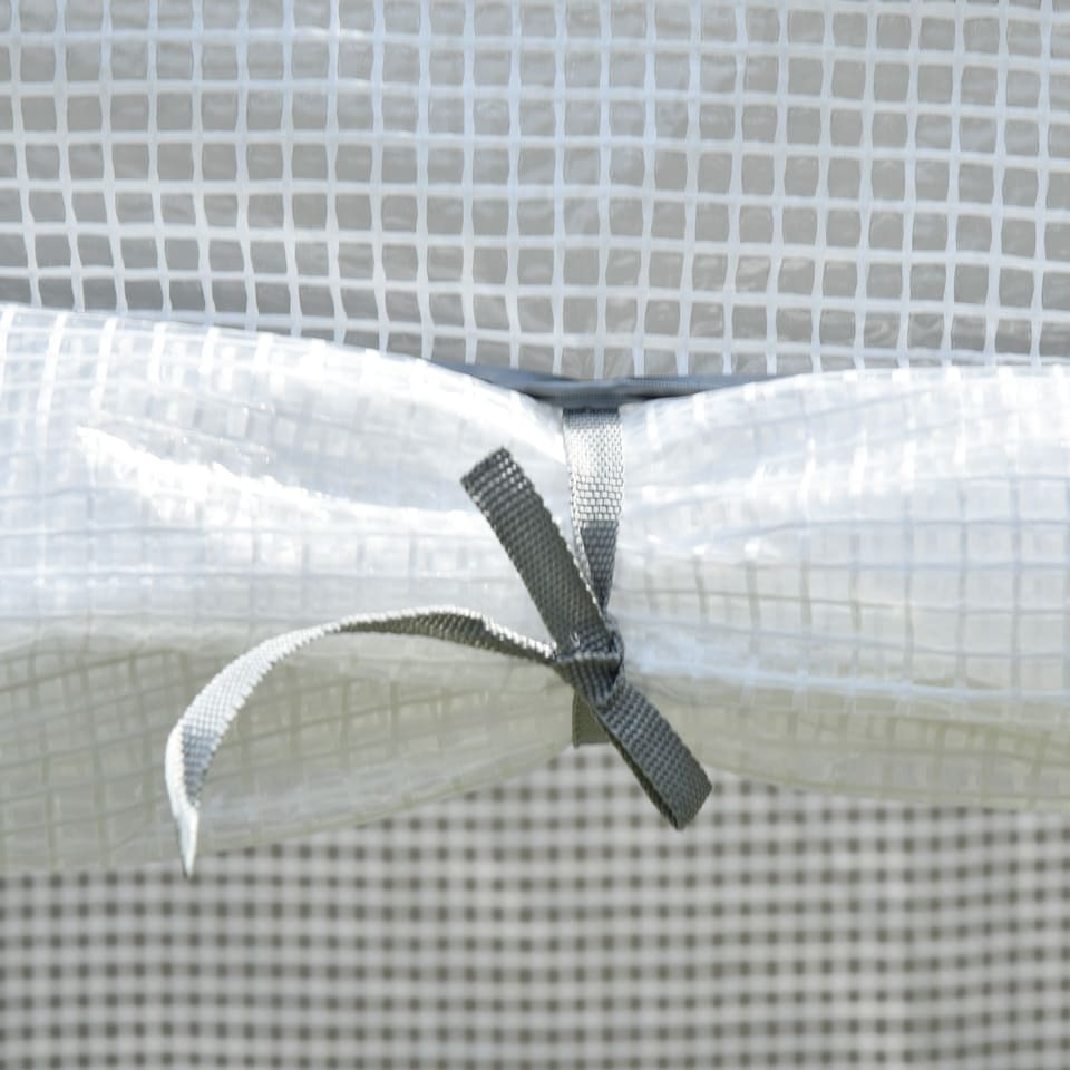 image 1 of Outsunny 100 x 50 x 150cm Greenhouse w Zipper Roll-up Door Outdoor