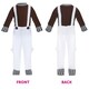 image 5 of Factory Worker Costume - Wig, Eyebrows, Face Paint & Gloves Brown | XL