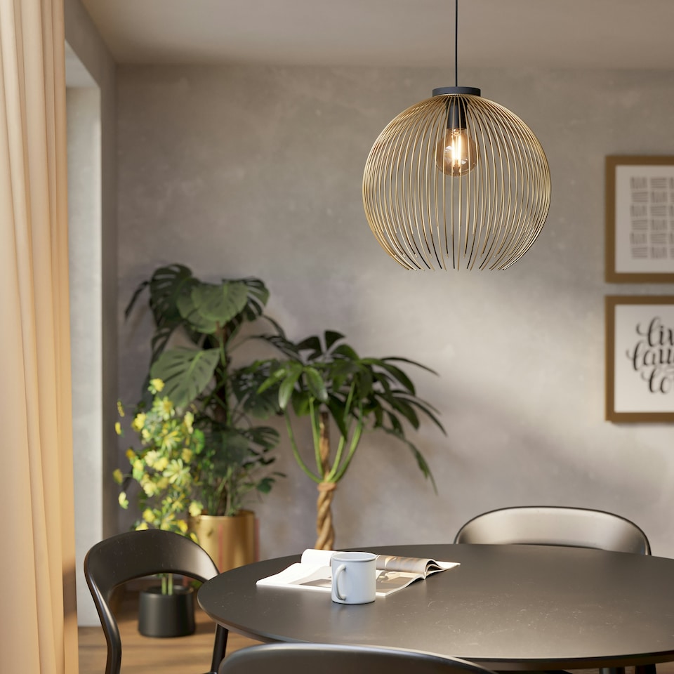 image 1 of EGLO Venezuela Gold Steel Pendant Light