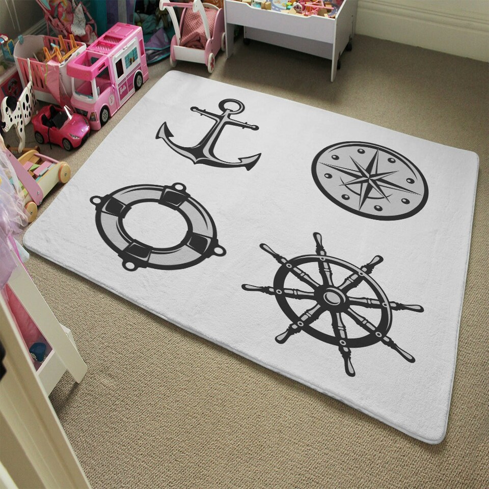 image 1 of Nautical Icons (Rug) Multi | XL: 160x230cm