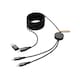 image 1 of XD Xclusive Terra 4 in 1 Cable - Grey - One Size