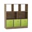 Oak & Green Drawer