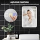 image 7 of HOMCOM 500 x 700 mm Backlit Illuminated Bathroom Mirror with LED Lights and Bluetooth, Wall Mounted Vanity Mirror with 3 Colours Dimmable, Anti-Fog, Memory Function, Touch Switch, IP44