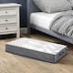 image 2 of Living and Home Underbed Fabric Storage Organizer for Quilts & Cloth, Dark Grey | Grey