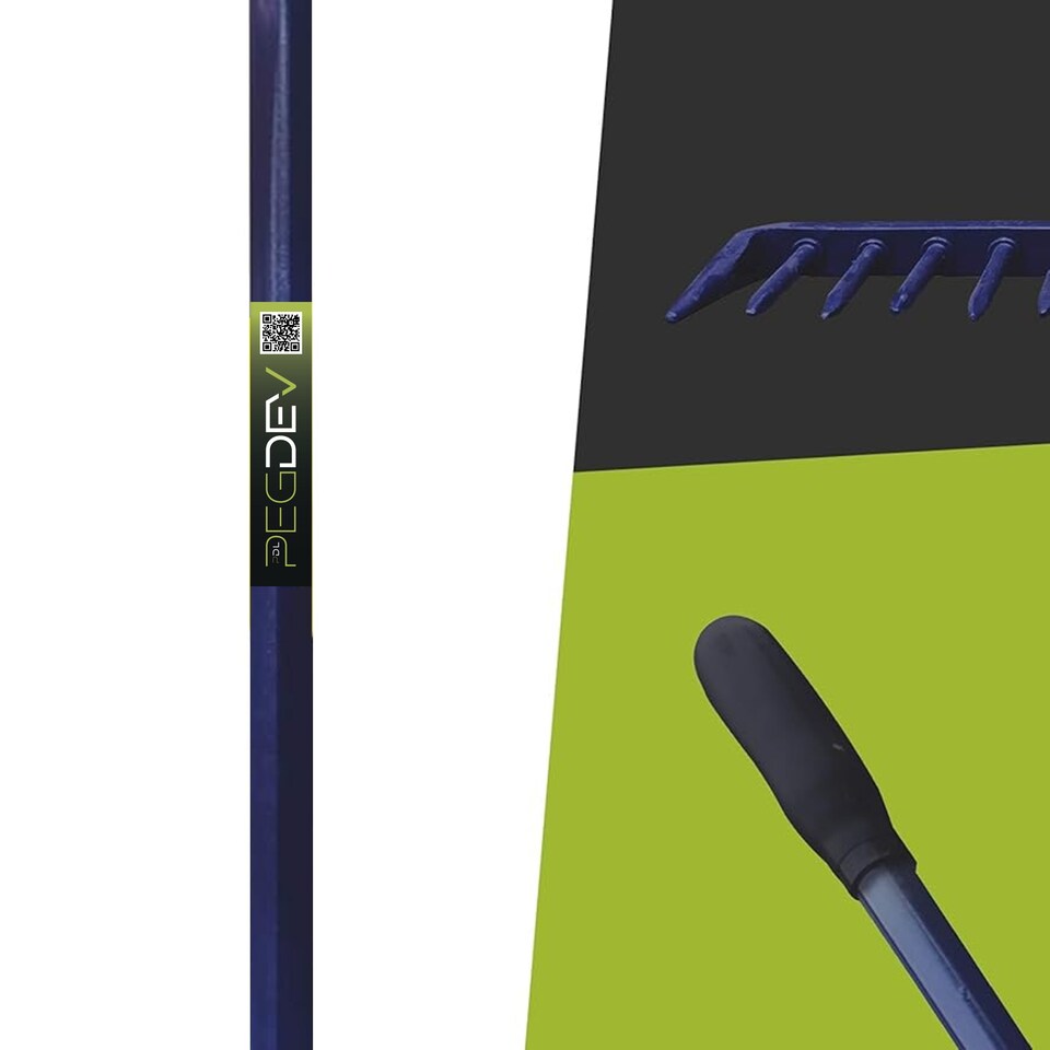 image 1 of Pegdev Tarmac Rake Tubular All Steel 16 Tooth 1800mm Heavy Duty