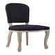 image 1 of Interiors by Premier Black Dining Chair with Wooden Legs, Velvet Dining Chair, Cozy Small Accent Chair for Living Room