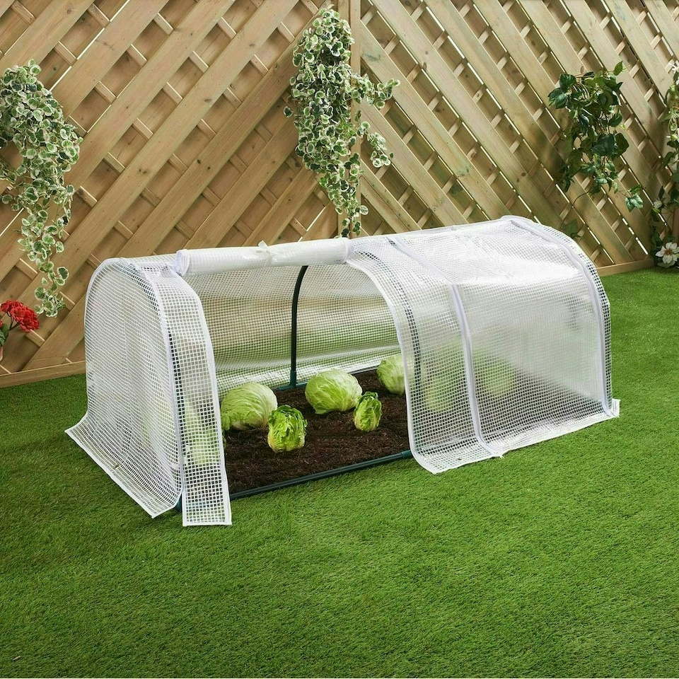 image 1 of GardenKraft 10769 2 Section Grow Tunnel Greenhouse