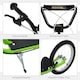image 5 of HOMCOM 90-96cm Kids Kick Scooter w/ Adjustable Handlebar Inflatable Wheels Green