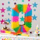 image 5 of Pinatas Number 0 Cardboard Pinata, Stick and Blindfold Set - W35cm x D7.5cm x H50cm - Multi