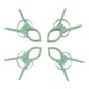 image 4 of JVL Pack of 4 Beach Towel Pegs, Green