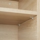 image 4 of Bedside table Kidderminster 40x43x60.5cm with shelf & cupboard Brown | Light Wood