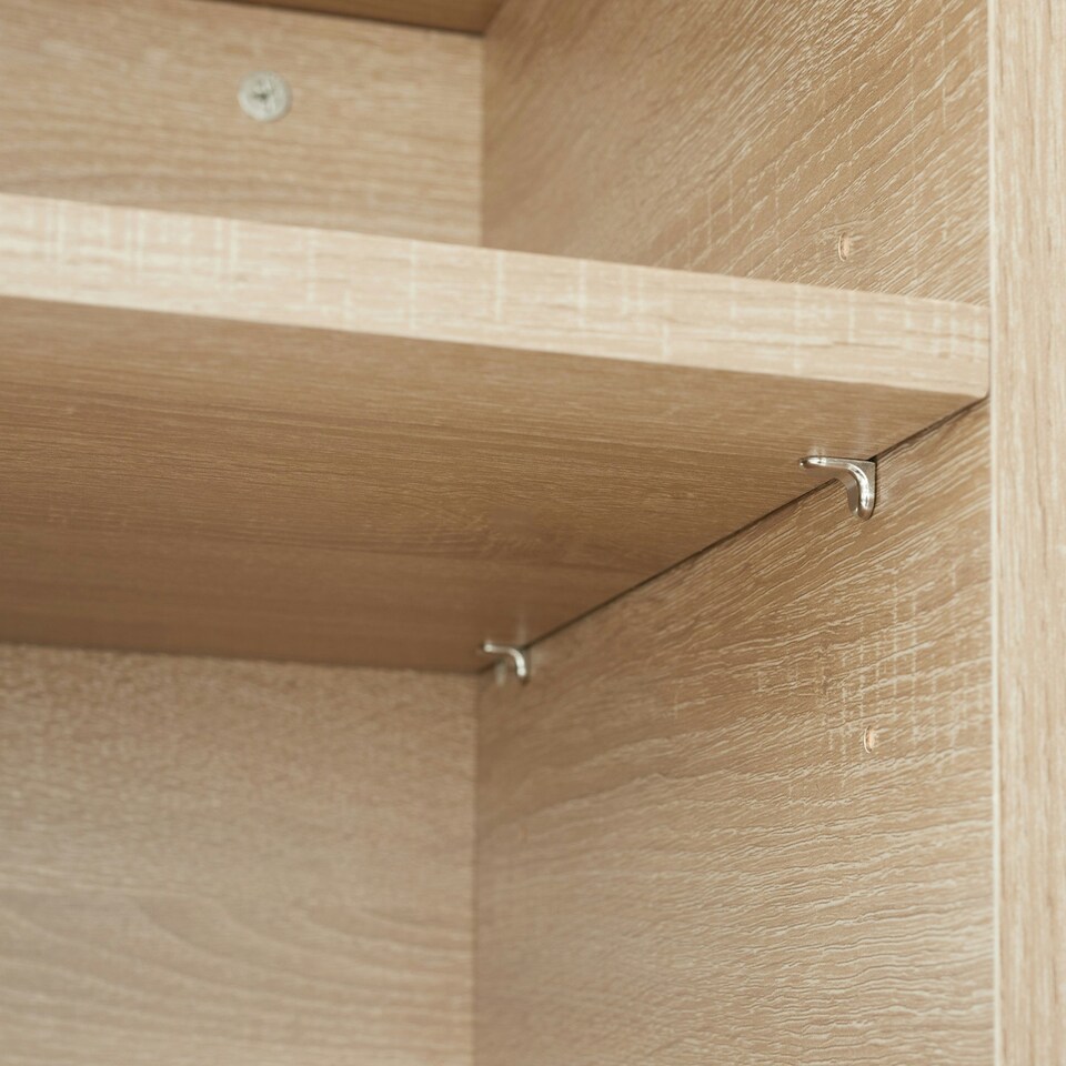 image 1 of Bedside table Kidderminster 40x43x60.5cm with shelf & cupboard Brown | Light Wood