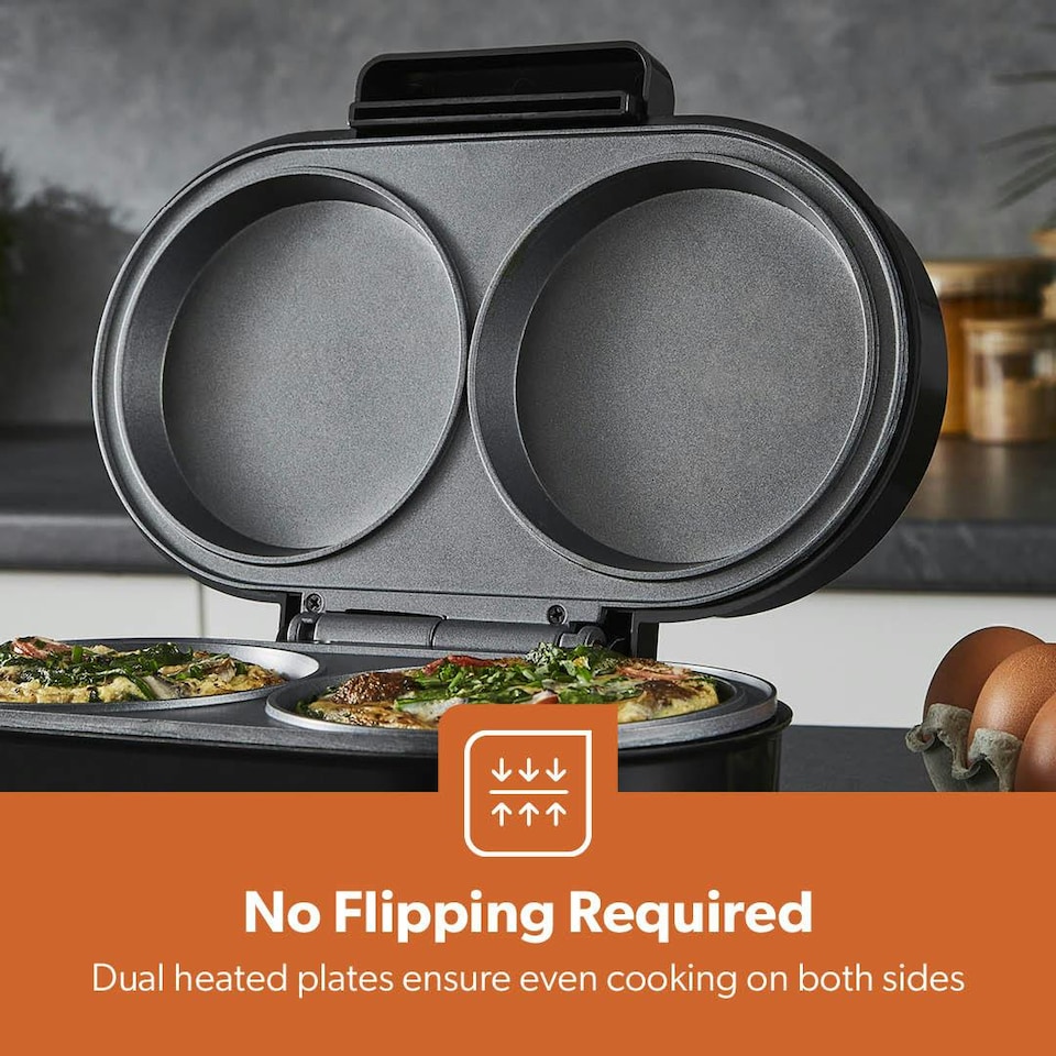 image 1 of GEEPAS Dual Omelette Maker XL