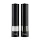 image 5 of Cooks Professional Electric Salt & Pepper Mill Set with Bamboo Base | Adjustable Grind Settings | Simple One-Button Operation | Matt Black / Bamboo