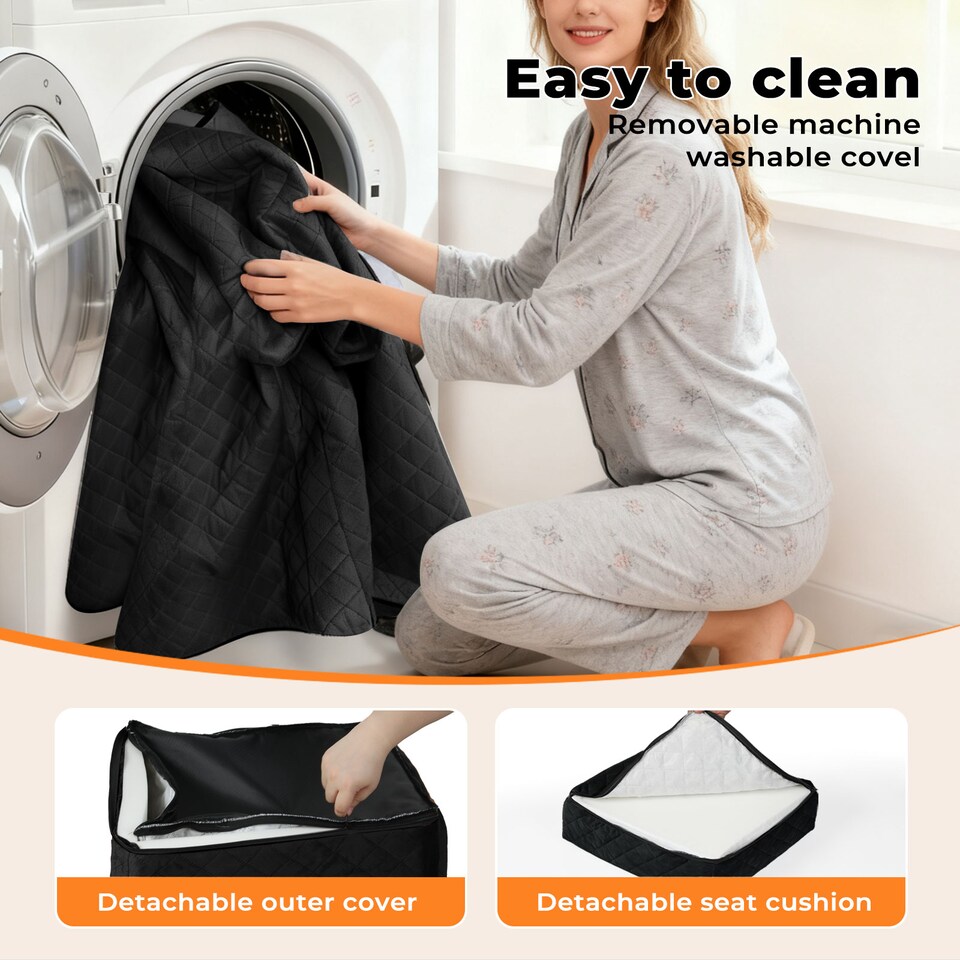 image 1 of Skylos Pet Booster Dog Car Seat Travel Carrier Bed Bag Basket Puppy | Black | Black