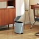 image 8 of HOMCOM 5L Rectangle Compact Bin Steel Body Inner Bucket Quiet-Close Lid w/Pedal | Grey | 5L | 1