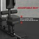 image 5 of SPORTNOW Pull Up Station Power Cage with Adjustable Seat, Home Gym - Black