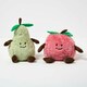 image 2 of Homescapes Apple and Pear Doorstop Set of 2