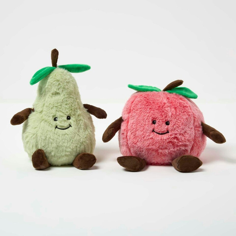 image 1 of Homescapes Apple and Pear Doorstop Set of 2
