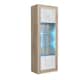 image 8 of Display Cabinet Bookcase Sideboard Storage Cabinet Cupboard Oak White High Gloss LED 170cm