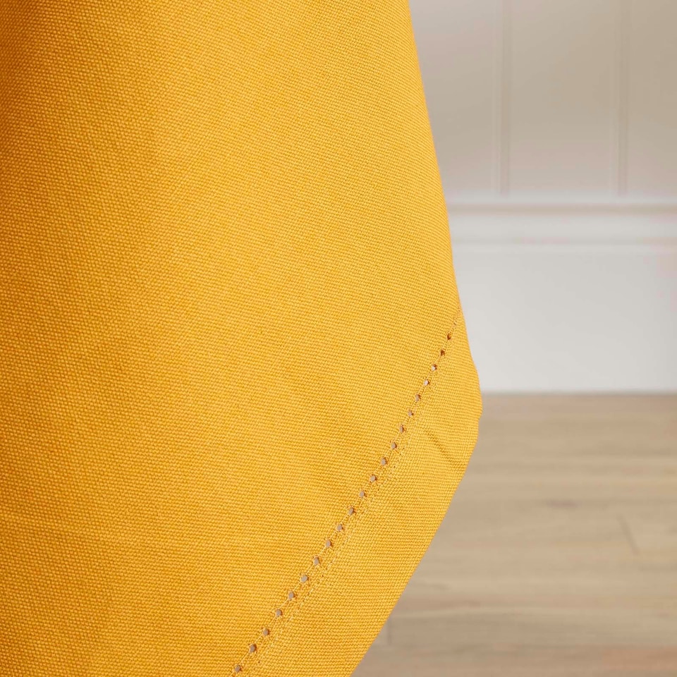image 1 of Homescapes Mustard Yellow Tablecloth - 137 x 228 cm Yellow