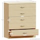 image 3 of Vida Designs Riano 5 Drawer Chest of Drawers Bedroom Storage, Pine