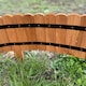 image 9 of Wooden Log Roll Style Garden Lawn Edging (70cm x 20cm) - 3 Panels