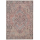 image 1 of KUKOON Red Distressed Persian Style Non Slip Washable Low Pile Rug 200cm x 290cm