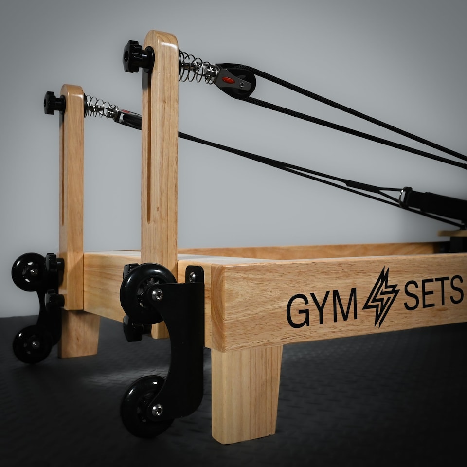 image 1 of GymSets Oak Reformer Pilates Machine – Studio Fitness Equipment
