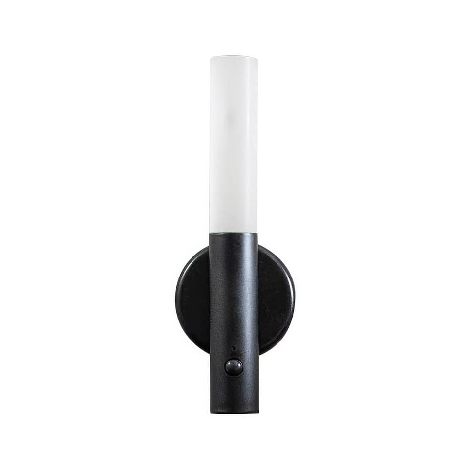 image 1 of ValueLights Oakley Matte Black Wall Light & Integrated Bulb | Black