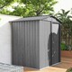 image 6 of Outsunny 5ft x 4.3ft Outdoor Metal Storage Shed with Sliding Door Sloped Roof 