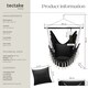 image 6 of Hanging Chair Malika, Boho Style, Load Capacity 150kg | Black | black | One Size | 1
