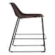 image 2 of Interiors by Premier Elevated And Comfortable Mocha Bar Stool With Black Legs, Sleek Design Kitchen Stool, Contemporary Bar Stool